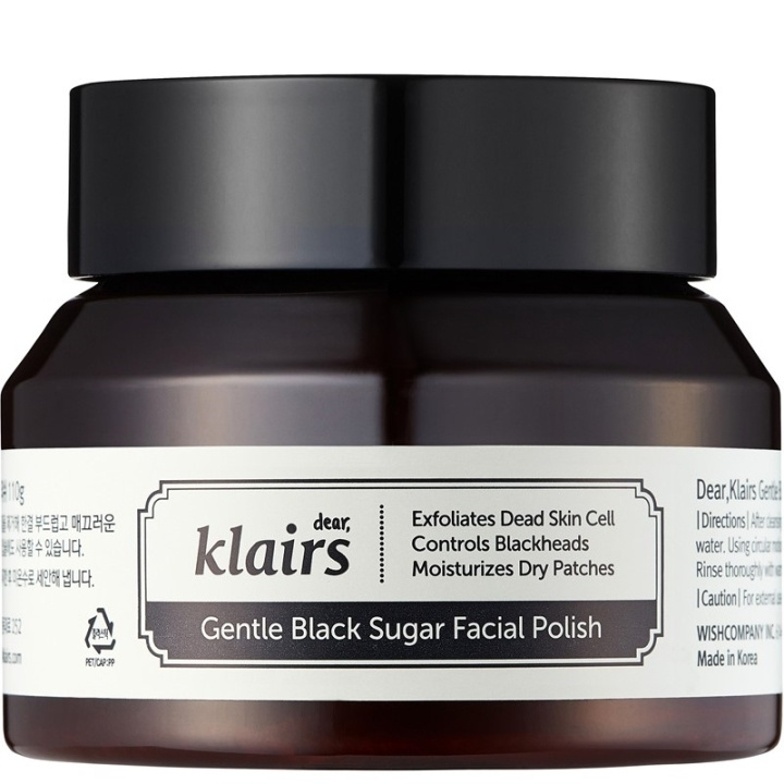 Klairs Gentle Black Sugar Facial Polish 110g ryhmässä KAUNEUS JA TERVEYS / Ihonhoito / Kasvot / Kuorinta @ TP E-commerce Nordic AB (C99593)