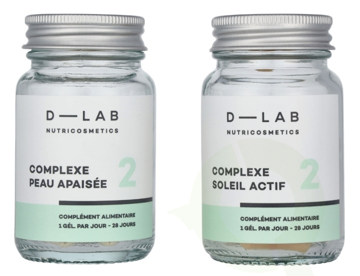 D-Lab Nutricosmetics D-Lab Total Brightness Duo Capsules Set 2 piece Absolu De Sod 28 caps/Complexe Soleil Actif 28 caps ryhmässä KAUNEUS JA TERVEYS / Ihonhoito / Kasvot / Seerumit iholle @ TP E-commerce Nordic AB (C99734)