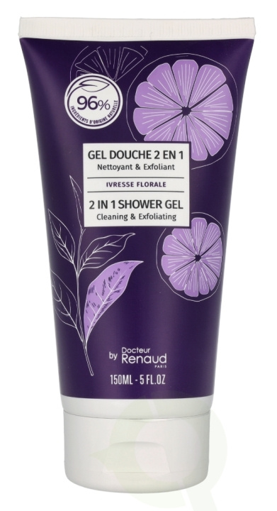 Dr. Renaud Ivresse Flor. 2 In 1 Shower Gel-Cleanser & Scrub 150 ml ryhmässä KAUNEUS JA TERVEYS / Ihonhoito / Kehon hoito / Kylpy- ja suihkugeelit @ TP E-commerce Nordic AB (C99738)