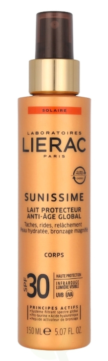 Lierac Paris Lierac Sunissime Anti-Age Global Protective Body Milk SPF30 150 ml ryhmässä KAUNEUS JA TERVEYS / Ihonhoito / Rusketus / Aurinkosuoja @ TP E-commerce Nordic AB (C99755)