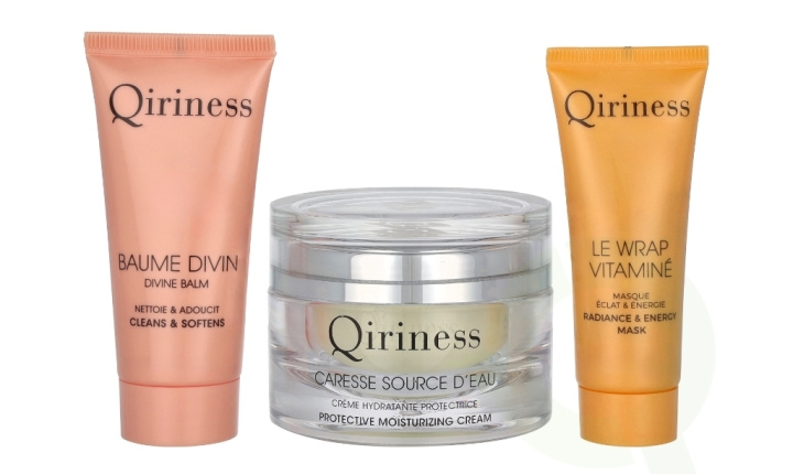 Qiriness Boite A Caresse Source D\'eau Set 100 ml Caresse Source d\'Eau Cream 50ml/Balm Divin 30ml/Vitamin Wrap 20ml ryhmässä KAUNEUS JA TERVEYS / Lahjapakkaukset / Naisten lahjapakkaukset @ TP E-commerce Nordic AB (C99783)