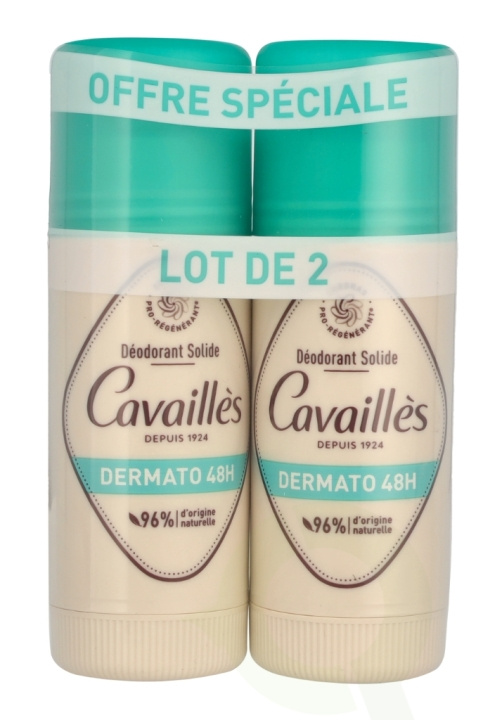 Roge Cavailles Dermato 48H Deo Stick Duo 80 ml 2x40ml ryhmässä KAUNEUS JA TERVEYS / Tuoksut & Parfyymit / Deodorantit / Naisten deodorantit @ TP E-commerce Nordic AB (C99792)