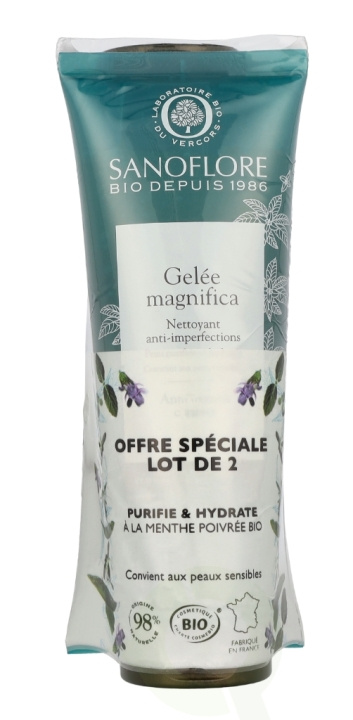 Sanoflore Gelee Magnifica Anti-Impurities Cleanser Duo 240 ml 2x120ml ryhmässä KAUNEUS JA TERVEYS / Ihonhoito / Kasvot / Päivävoide @ TP E-commerce Nordic AB (C99793)