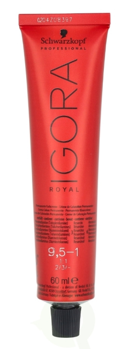 Schwarzkopf Igora Royal Permanent Color Creme 60 ml 9.5-1 ryhmässä KAUNEUS JA TERVEYS / Hiukset &Stailaus / Hiustenhoito / Hiusväri / Hiusväri & Väripommi @ TP E-commerce Nordic AB (C99819)