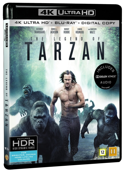 The Legend Of Tarzan (4K Blu-Ray) ryhmässä KODINELEKTRONIIKKA / Ääni & Kuva / TV & Tarvikkeet / Elokuvat / Blu-ray @ TP E-commerce Nordic AB (C99887)