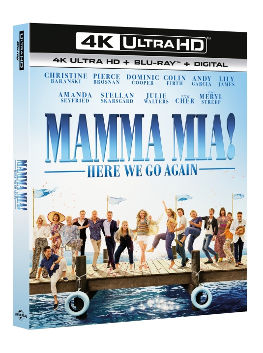 Mamma Mia! Here We Go Again (4K Blu-Ray) ryhmässä KODINELEKTRONIIKKA / Ääni & Kuva / TV & Tarvikkeet / Elokuvat / Blu-ray @ TP E-commerce Nordic AB (C99940)