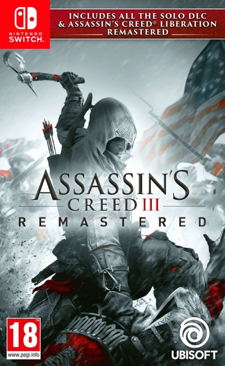 Assassin\'s Creed III (3) + Liberation HD Remaster (Switch) ryhmässä KODINELEKTRONIIKKA / Pelikonsolit & Tarvikkeet / Nintendo Switch / Pelit @ TP E-commerce Nordic AB (C99947)