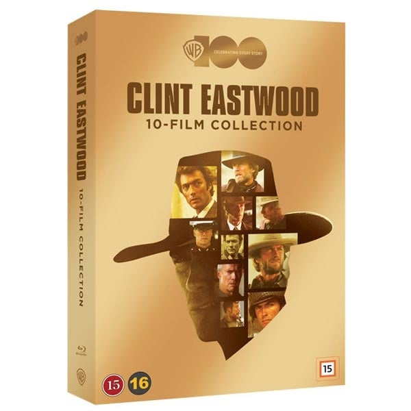 Warner 100: Clint Eastwood 10-Film Collection ryhmässä KODINELEKTRONIIKKA / Ääni & Kuva / TV & Tarvikkeet / Elokuvat / DVD @ TP E-commerce Nordic AB (D00251)