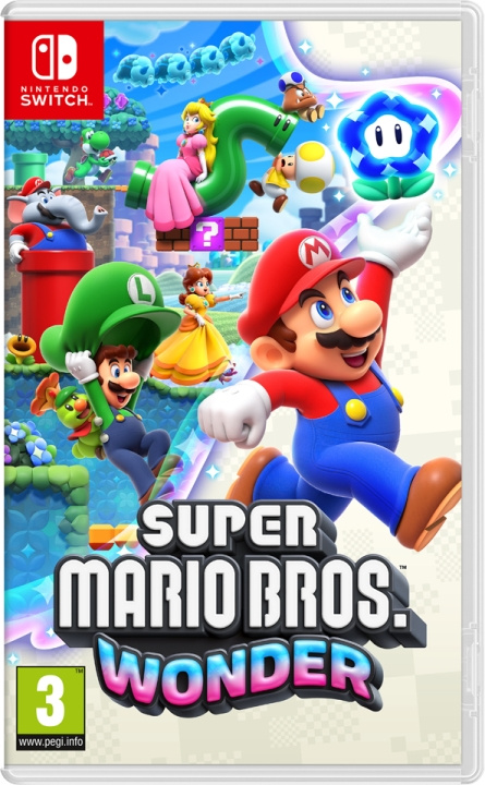 Super Mario Bros. Wonder (UK, SE, DK, FI) (Switch) ryhmässä KODINELEKTRONIIKKA / Pelikonsolit & Tarvikkeet / Nintendo Switch / Pelit @ TP E-commerce Nordic AB (D00289)