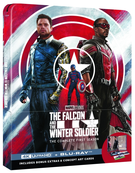 THE FALCON AND THE WINTER SOLDIER SEASON 1 - STEELBOOK ryhmässä KODINELEKTRONIIKKA / Ääni & Kuva / TV & Tarvikkeet / Elokuvat / Blu-ray @ TP E-commerce Nordic AB (D00315)