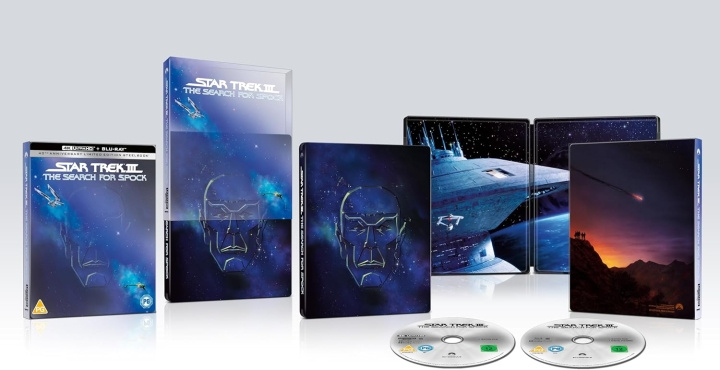 STAR TREK III: THE SEARCH FOR SPOCK STEELBOOK (2-DISC LTD EDIT) ryhmässä KODINELEKTRONIIKKA / Ääni & Kuva / TV & Tarvikkeet / Elokuvat / Blu-ray @ TP E-commerce Nordic AB (D00346)