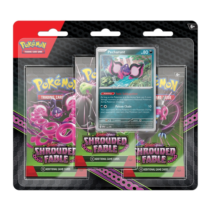 Pokémon SV6.5 Shrouded Fable Blister 3 pakkaus (POK87999) ryhmässä LELUT, TUOTTEET LAPSILLE JA VAUVOILLE / Peli / Korttipeli @ TP E-commerce Nordic AB (D00455)