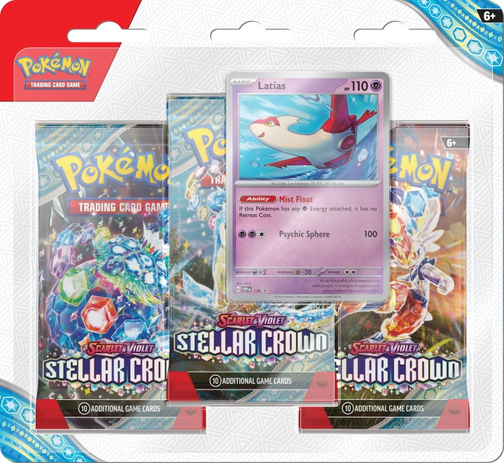 Pokémon SV7 - Läpipainopakkaus 3-pack (POK87907) ryhmässä LELUT, TUOTTEET LAPSILLE JA VAUVOILLE / Peli / Korttipeli @ TP E-commerce Nordic AB (D00456)