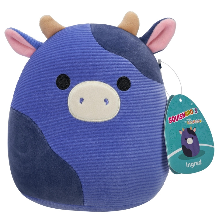 Squishmallows 19 cm - Ingred Cow -Squisharoys ryhmässä LELUT, TUOTTEET LAPSILLE JA VAUVOILLE / Lelut vauvoille (0-3v) / Pehmolelut @ TP E-commerce Nordic AB (D00643)