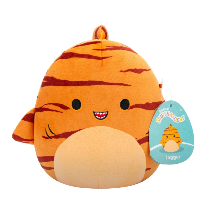 Squishmallows P20 Pehmolelu - Jagger The Tiger Shark (206091) ryhmässä LELUT, TUOTTEET LAPSILLE JA VAUVOILLE / Lelut vauvoille (0-3v) / Pehmolelut @ TP E-commerce Nordic AB (D00650)