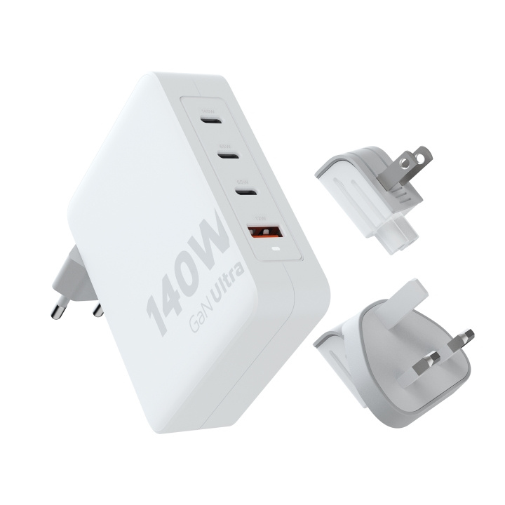 Xtorm 140W GaN Ultra matkalaturi + USB-C PD-kaapeli ryhmässä ÄLYPUHELIMET JA TABLETIT / Laturit & Kaapelit / Seinälaturi / Seinälaturi Type C @ TP E-commerce Nordic AB (D00658)