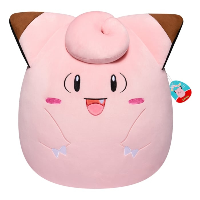 Squishmallows POKEMON CLEFAIRY, 25 CM (SQPK00249) ryhmässä LELUT, TUOTTEET LAPSILLE JA VAUVOILLE / Lelut vauvoille (0-3v) / Pehmolelut @ TP E-commerce Nordic AB (D00668)