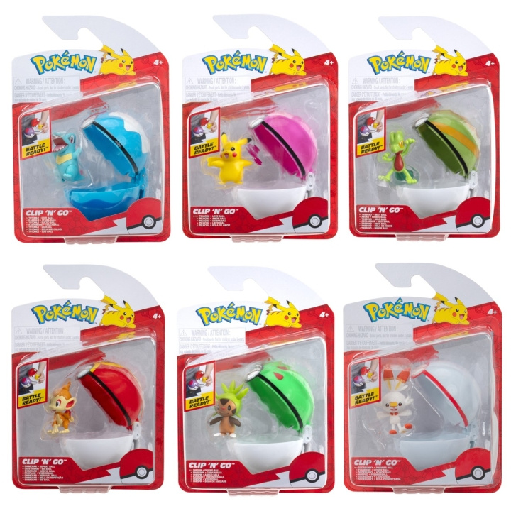 Pokémon Clip N Go Ass. (95057-19) ryhmässä LELUT, TUOTTEET LAPSILLE JA VAUVOILLE / Leikkikalut, Askartelu &Pelit / Figuurit, miniatyyrit ja tarvikkeet @ TP E-commerce Nordic AB (D00767)