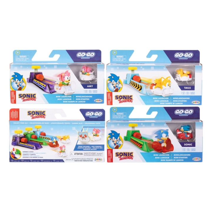 Sonic Go Go Racers - Mini Laukaisulaitteet (423324) ryhmässä LELUT, TUOTTEET LAPSILLE JA VAUVOILLE / Leikkikalut, Askartelu &Pelit / Figuurit, miniatyyrit ja tarvikkeet @ TP E-commerce Nordic AB (D00851)