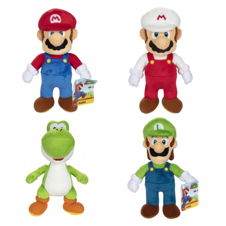 Super Mario Nintendo - Asst. Super Mario Plush Wave 1 (409474) ryhmässä LELUT, TUOTTEET LAPSILLE JA VAUVOILLE / Lelut vauvoille (0-3v) / Pehmolelut @ TP E-commerce Nordic AB (D00912)