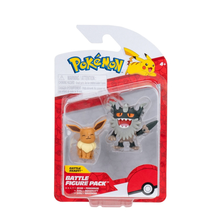 Pokémon Taisteluhahmo Perrserker ja Eevee (PKW3577) ryhmässä LELUT, TUOTTEET LAPSILLE JA VAUVOILLE / Leikkikalut, Askartelu &Pelit / Figuurit, miniatyyrit ja tarvikkeet @ TP E-commerce Nordic AB (D00914)