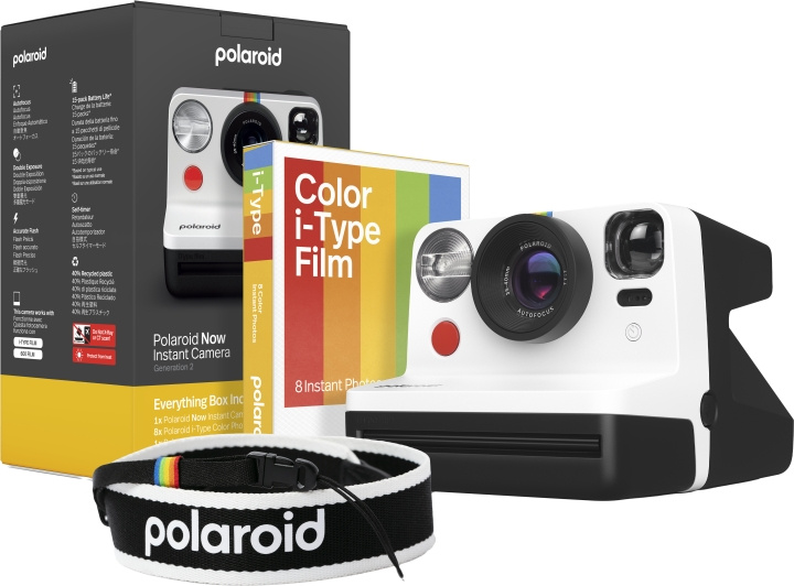 Polaroid Nyt Gen 2 E-Box-kameran rajoitettu painos - musta ja valkoinen ryhmässä KODINELEKTRONIIKKA / Valokuvat & Videot / Kamerat @ TP E-commerce Nordic AB (D01010)