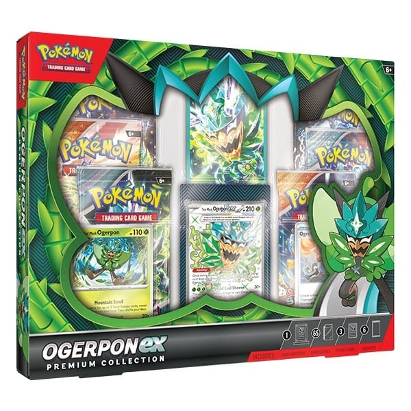 Pokémon Ogerpon ex Premium Collection (POK85882) ryhmässä LELUT, TUOTTEET LAPSILLE JA VAUVOILLE / Peli / Korttipeli @ TP E-commerce Nordic AB (D01018)