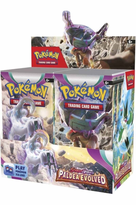 Pokémon TCG: Scarlet & Violet Paldea Evolved- Booster Box 36kpl (POK85349) ryhmässä LELUT, TUOTTEET LAPSILLE JA VAUVOILLE / Peli / Korttipeli @ TP E-commerce Nordic AB (D01081)