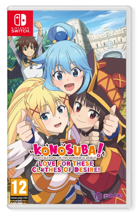 PQube KONOSUBA: Jumalan siunausta tälle ihmeelliselle maailmalle! Rakkaus näihin halun vaatteisiin ryhmässä KODINELEKTRONIIKKA / Pelikonsolit & Tarvikkeet / Nintendo Switch / Pelit @ TP E-commerce Nordic AB (D01165)