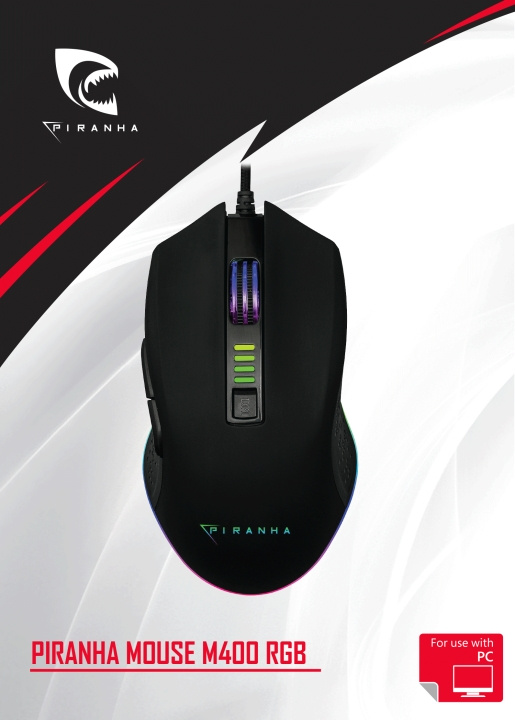 Piranha Hiiri M400 RGB ryhmässä TIETOKOONET & TARVIKKEET / Hiiret & Näppäimistöt / Hiiret / Gaming @ TP E-commerce Nordic AB (D01194)