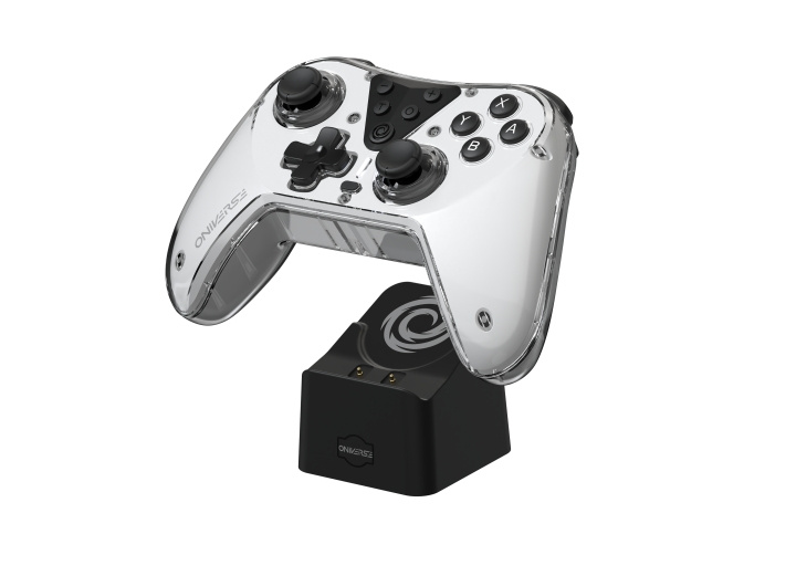 Oniverse Nintendo Switch Astralite Controller Wireless Smoked White inkl. Latausasema ryhmässä KODINELEKTRONIIKKA / Pelikonsolit & Tarvikkeet / Nintendo Switch / Tarvikkeet @ TP E-commerce Nordic AB (D01356)