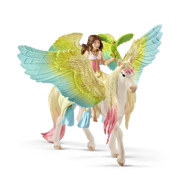 Schleich Bayala - Fairy Surah glitterillä Pegasus (70566) ryhmässä LELUT, TUOTTEET LAPSILLE JA VAUVOILLE / Leikkikalut, Askartelu &Pelit / Figuurit, miniatyyrit ja tarvikkeet @ TP E-commerce Nordic AB (D01450)