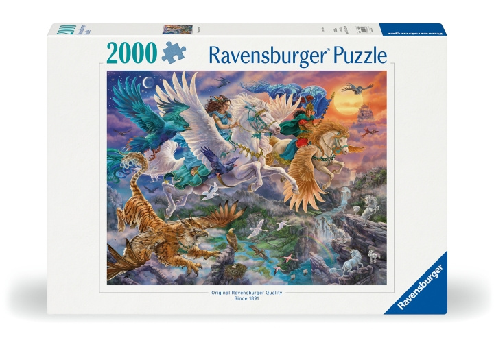 Ravensburger Puzzle Pegasus ja ystävät 2000p (12000806) ryhmässä URHEILU, VAPAA-AIKA JA HARRASTUS / Harrastus / Palapeli @ TP E-commerce Nordic AB (D01487)