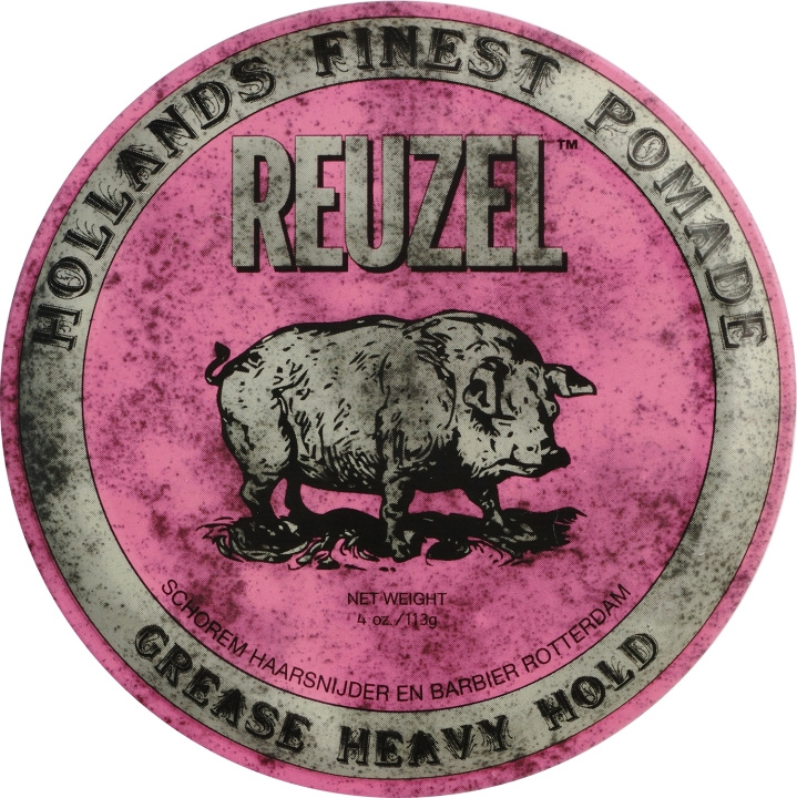 Reuzel Pink Heavy Hold Grease Pomade 113 ml ryhmässä KAUNEUS JA TERVEYS / Hiukset &Stailaus / Hiusten stailaus / Karvanpoistovaha @ TP E-commerce Nordic AB (D01488)