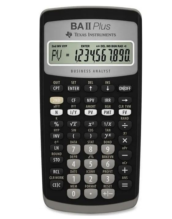 Texas Instruments BAll Plus Taloudellinen laskin ryhmässä KOTI, TALOUS JA PUUTARHA / Toimistotuotteet / Muut @ TP E-commerce Nordic AB (D01491)