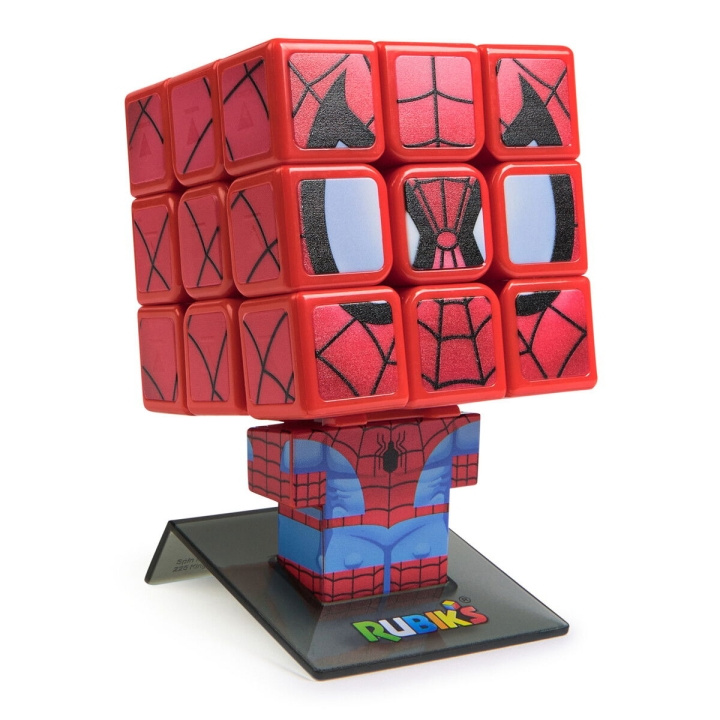 Rubiks Cubers 3x3 - Spider Man (6071040) ryhmässä LELUT, TUOTTEET LAPSILLE JA VAUVOILLE / Peli / Lautapelit @ TP E-commerce Nordic AB (D01499)