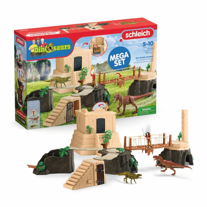 Schleich Dino Temple Conquest Mega-Set (42656) ryhmässä LELUT, TUOTTEET LAPSILLE JA VAUVOILLE / Leikkikalut, Askartelu &Pelit / Lelusarja @ TP E-commerce Nordic AB (D01501)