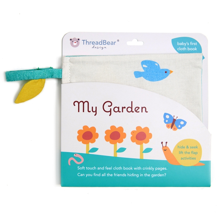 ThreadBear Book - Baby Activity Book - My Garden - (TB4065) ryhmässä LELUT, TUOTTEET LAPSILLE JA VAUVOILLE / Lelut vauvoille (0-3v) / Toiminnalliset lelut @ TP E-commerce Nordic AB (D01515)