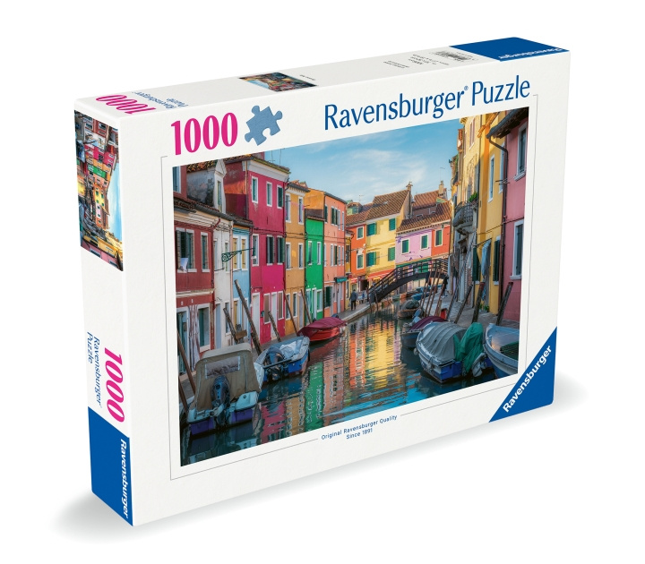 Ravensburger Palapeli Buranon kanava, Venetsia 1000p (12000623) ryhmässä URHEILU, VAPAA-AIKA JA HARRASTUS / Harrastus / Palapeli @ TP E-commerce Nordic AB (D01532)