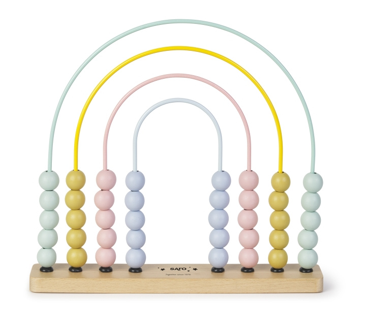 SARO Baby SARO - Rainbow Abacus (SAO3340) ryhmässä LELUT, TUOTTEET LAPSILLE JA VAUVOILLE / Lelut vauvoille (0-3v) / Toiminnalliset lelut @ TP E-commerce Nordic AB (D01611)