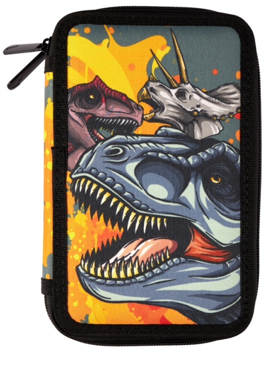 Valiant Kids Licensing - Double Pencil Case - Dino T-Rex - Valiant (090108516) ryhmässä LELUT, TUOTTEET LAPSILLE JA VAUVOILLE / Leikkikalut, Askartelu &Pelit / Piirrä ja laske @ TP E-commerce Nordic AB (D01665)