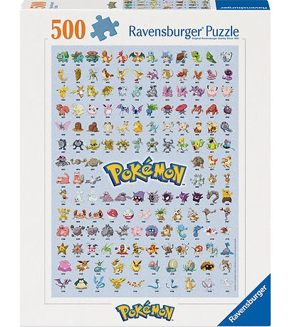 Ravensburger Puzzle - Pokémon - Ensimmäinen 151! 500p (12000511) ryhmässä URHEILU, VAPAA-AIKA JA HARRASTUS / Harrastus / Palapeli @ TP E-commerce Nordic AB (D01738)