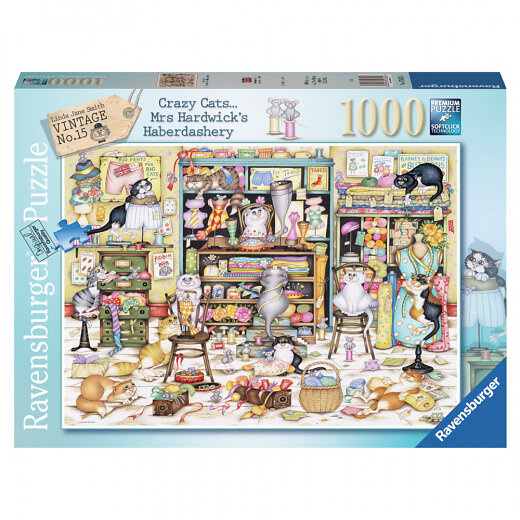 Ravensburger Palapeli - Hullut kissat Myyjäiset 1000p (12001083) ryhmässä URHEILU, VAPAA-AIKA JA HARRASTUS / Harrastus / Palapeli @ TP E-commerce Nordic AB (D01752)