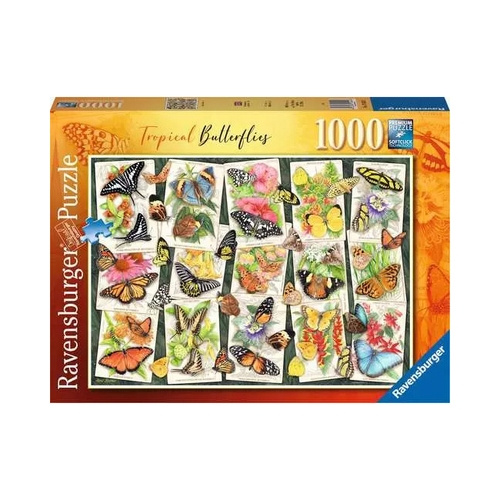 Ravensburger Puzzle - Trooppinen perhonen 1000p (12001084) ryhmässä URHEILU, VAPAA-AIKA JA HARRASTUS / Harrastus / Palapeli @ TP E-commerce Nordic AB (D01766)