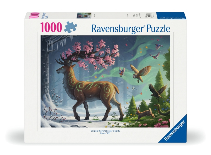 Ravensburger Puzzle Kevätpeura 1000p (12000616) ryhmässä URHEILU, VAPAA-AIKA JA HARRASTUS / Harrastus / Palapeli @ TP E-commerce Nordic AB (D01855)