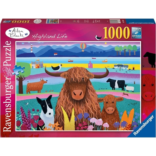 Ravensburger Puzzle - Highland Life 1000p (12001082) ryhmässä URHEILU, VAPAA-AIKA JA HARRASTUS / Harrastus / Palapeli @ TP E-commerce Nordic AB (D01909)