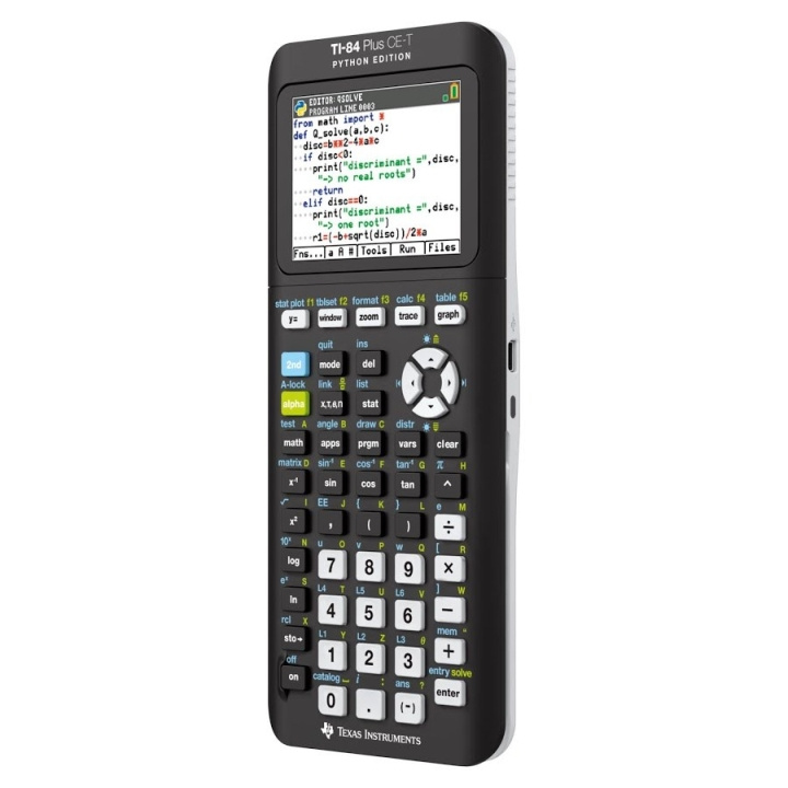 Texas Instruments TI-84 Plus CE-T Python-grafiikkalaskuri ryhmässä KOTI, TALOUS JA PUUTARHA / Toimistotuotteet / Muut @ TP E-commerce Nordic AB (D01911)