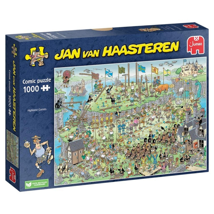 Jan van Haasteren Highland Games (1000 kpl) (JUM0069) ryhmässä URHEILU, VAPAA-AIKA JA HARRASTUS / Harrastus / Palapeli @ TP E-commerce Nordic AB (D01924)