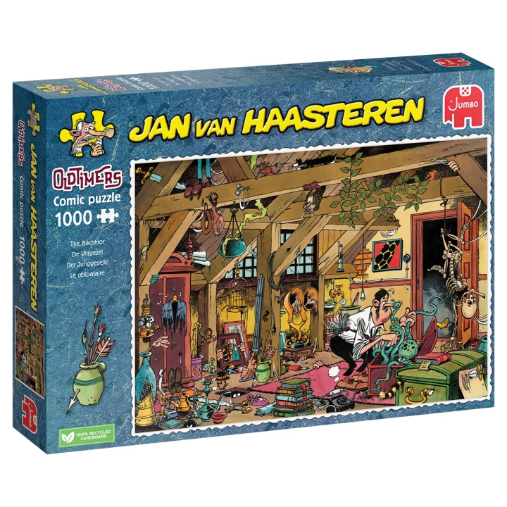 Jan van Haasteren Oldtimers The Bachelor (1000 kpl) ryhmässä URHEILU, VAPAA-AIKA JA HARRASTUS / Harrastus / Palapeli @ TP E-commerce Nordic AB (D01938)