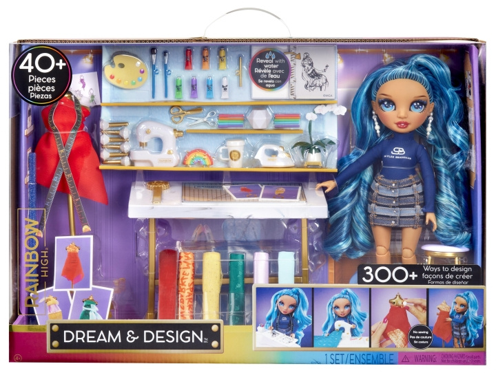 Rainbow high Dream & Design Fashion Studio Playset (w/ doll) (587514) ryhmässä LELUT, TUOTTEET LAPSILLE JA VAUVOILLE / Leikkikalut, Askartelu &Pelit / Käsityöt @ TP E-commerce Nordic AB (D01953)